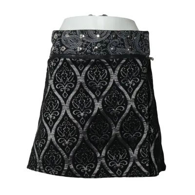 Skirt (Black, Silver, Multicolored) from Zand Cotton, Polyester