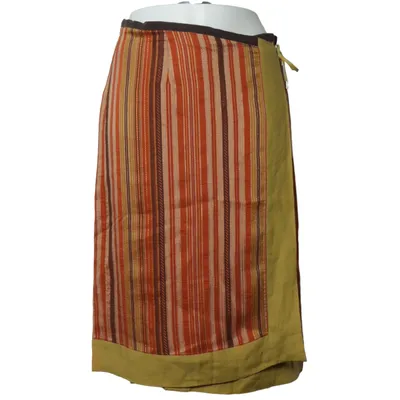 Wikkelrok (Bruin, Groen, Meerkleurig) van Esthis Acetaat, Viscose