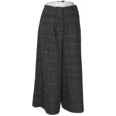 Palazzobyxor (Grå, Vit) från Massimo Dutti Elastan, Viskos