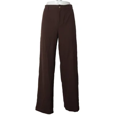 Chinos (Brown) from Bershka Polyester, Viscose