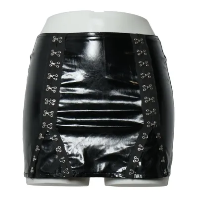 Vinyl rok (Zwart) van Phaze Polyester, Polyurethaan