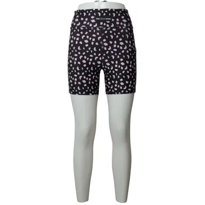 Short de compression (Noir, Rose) de Pink Soda Sport Élasthane, Polyester recyclé