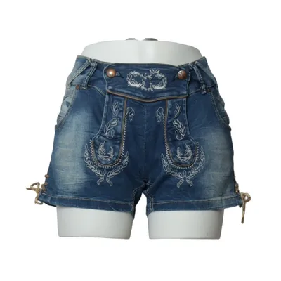 Jeans Shorts (Blau) von HangOwear Baumwolle, Elasthan