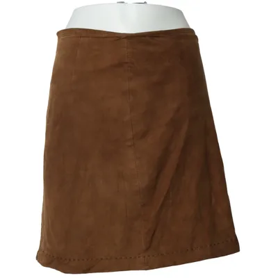 Läderkjol (Brun) från Monsoon Polyester, Mocka, Viskos