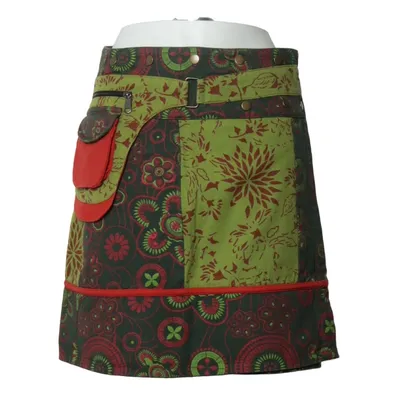 Wikkelrok (Groen, Rood, Meerkleurig) van Deerberg Katoen