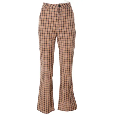 Bukser (Brun, Sort, Flerfarvet) fra Divided by H&M Elastan, Polyester