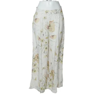 Palazzobyxor (Vit, Gul, Grön) från H&M Viskos