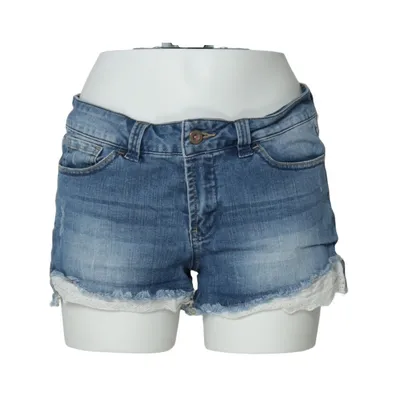 Denim shorts (Blue, White) from ONLY Cotton, Elastane