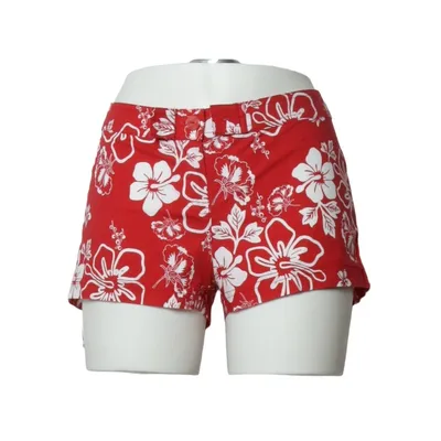 Shorts (Red, White) from Flashlights Cotton, Elastane