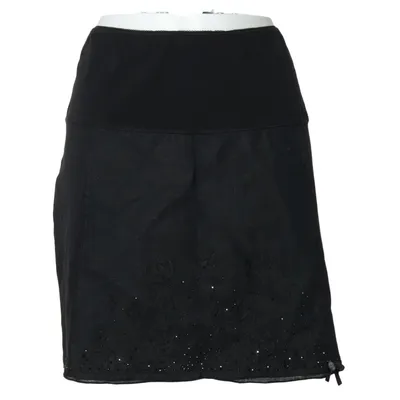 Skirt (Black) from Tracy Cotton, Elastane, Linen