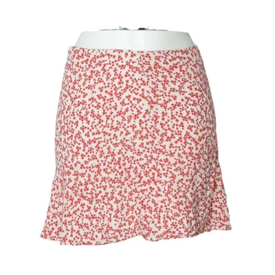 Skirt (Red, White, Multicolored) from EseOese Polyester, Silk
