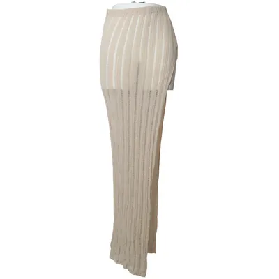Maxi nederdel (Beige) fra PrettyLittleThing Nylon, Viscose