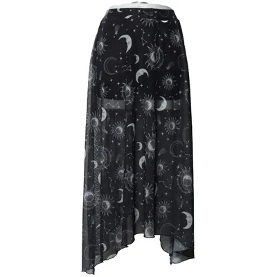 Strandrock (Schwarz, Weiß) von Romwe Elasthan, Polyester