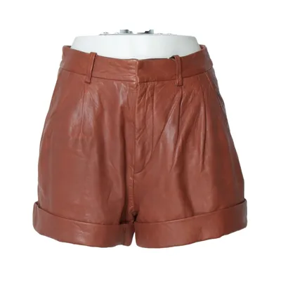 Lädershorts (Brun) från Isabel Marant Bomull, Polyester
