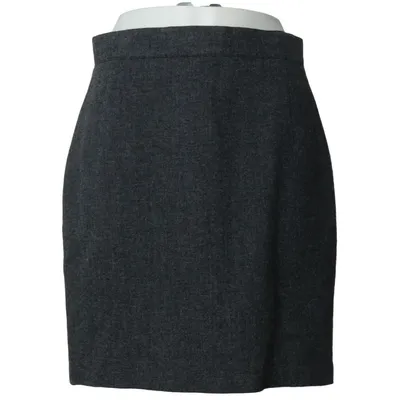 Kokerrok (Grijs) van Offset Linnen, Polyamide, Viscose, Wol