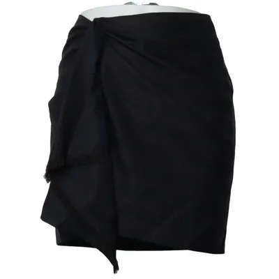 Wrap skirt (Blue, Gray) from Elizabeth and James Polyamide, Silk, Wool