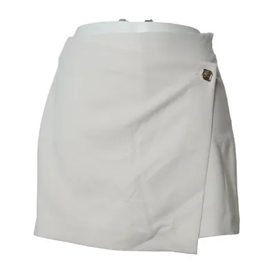 Jupe-short (Blanc) de Amisu Élasthane, Polyester, Viscose