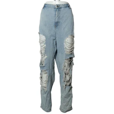 Jeans (Blå) från Missguided Plus Bomull, Polyester