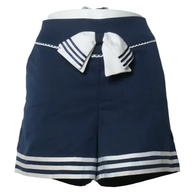 Shorts (Blue, White) from Banned Retro Elastane, Polyester, Viscose