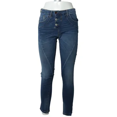Jeans (Blå) fra Please Vintage Glam Bomuld, Elastan