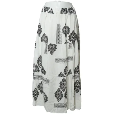 Jupe longue (Blanc, Noir) de Fashion & Bella Viscose