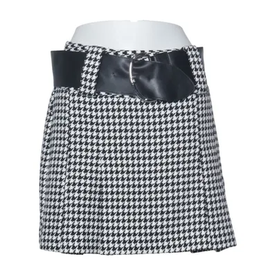 Skirt (Black, White) from Vivance Collection Elastane, Polyester, Viscose