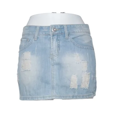 Denim skirt (Blue) from Miss Anna Cotton, Elastane