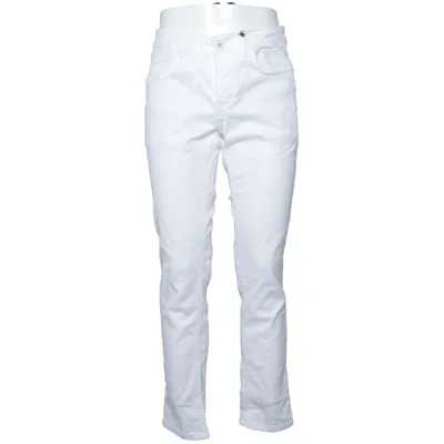 Jeans (Hvid) fra Alessandro Salvarini Bomuld, Elastan