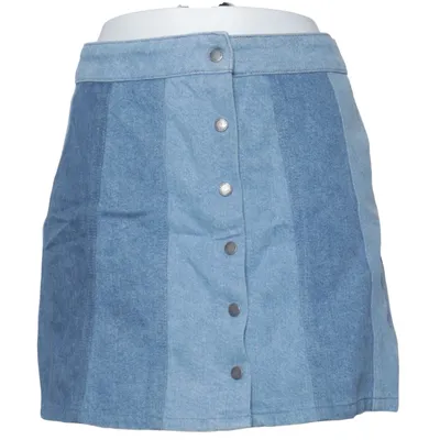 Denim skirt (Blue, Multicolored) from Pull & Bear Denim Cotton
