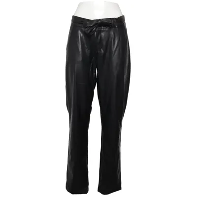 Leather pants (Black) from Para Mi Polyester, Polyurethane