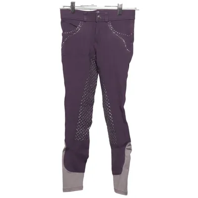 Pantalon d'équitation (Violet, Gris) de Equiline Élasthane, Polyamide, Viscose