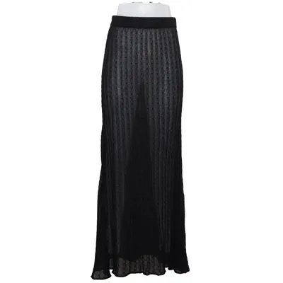 Jupe longue (Noir) de Zara Fibre métallique, Polyester, Viscose