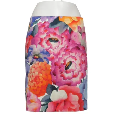 Rok (Blauw, Roze, Meerkleurig) van Purdey Katoen, Elastaan, Polyester