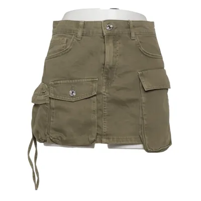 Skirt (Green) from Bershka Cotton