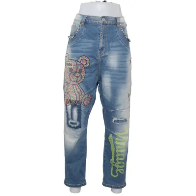 Jeans (Blau, Mehrfarbig) von Sexy Woman Baumwolle, Elasthan, Viskose