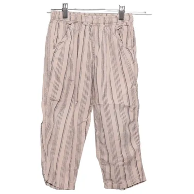 Bukser (Beige, Blå) fra Zara Bomuld, Linned
