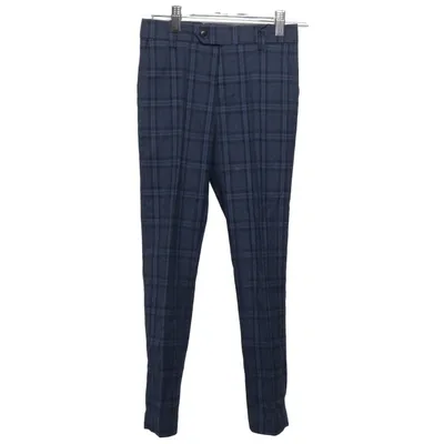 Kostuumbroek (Blauw, Zwart) van Next Elastaan, Polyester, Viscose