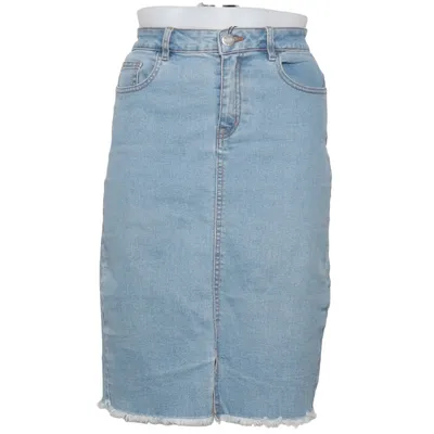 Jupe en jean (Bleu) de Noisy May Coton, Élasthane, Polyester
