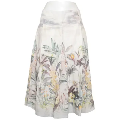 Skirt (White, Multicolored) from Atelier Gardeur Cotton, Viscose