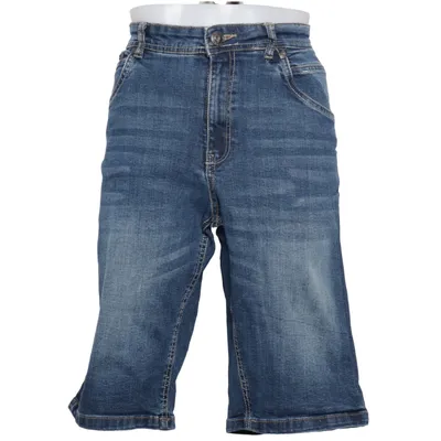 Short en jean (Bleu) de One Way Coton, Élasthane
