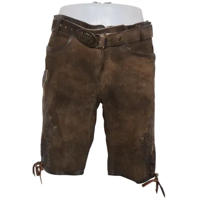 Short en cuir (Marron) de Moser Cuir