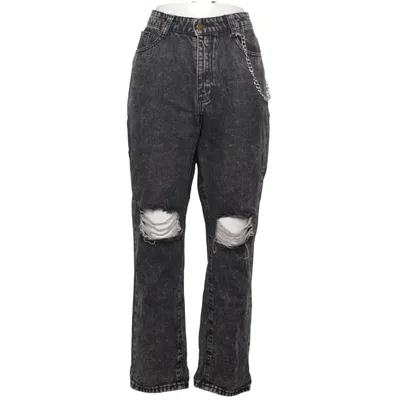 Spijkerbroek (Grijs) van Shein Katoen, Polyester