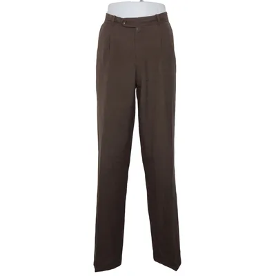 Suit pants (Brown) from Patrick Bernard Polyester, Wool