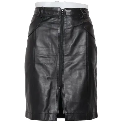Läderkjol (Svart) från Biba Skinn, Polyester