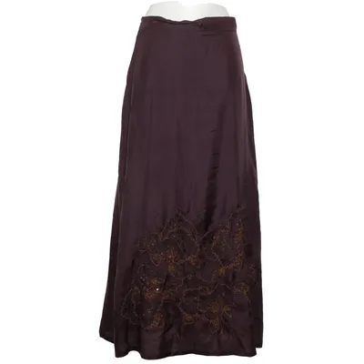 Skirt (Purple) from Zara Woman Silk, Viscose
