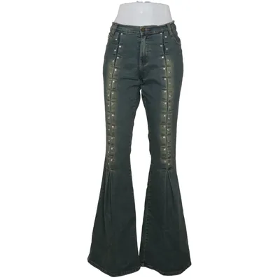 Jeans (Green) from Outline Cotton, Elastane