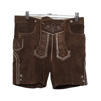 Pantalon en cuir traditionnel (Marron)