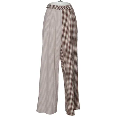Broek (Bruin, Wit, Beige) van Missguided Petite