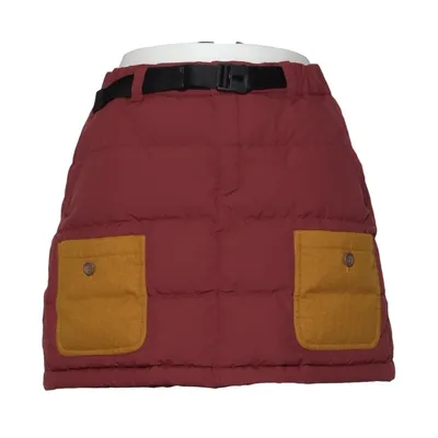 Skirt (Red, Yellow) from K2 Down, Feather, Nylon, Polyester