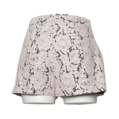 Short (Rose, Noir) de MSGM Coton, Polyamide, Polyester, Viscose
